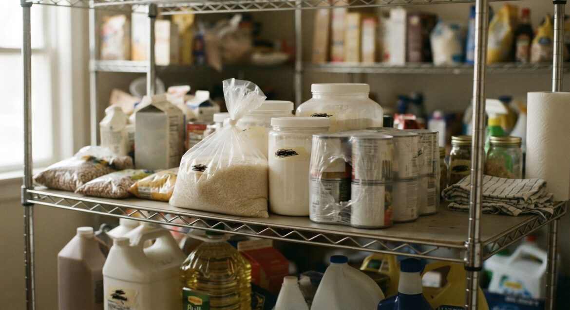 a bulk pack of pantry staples on a warehouse store shelf